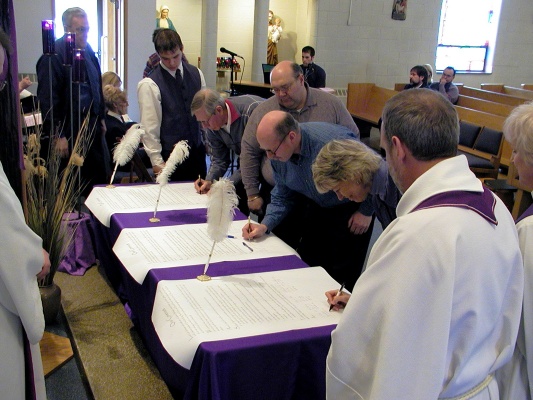 Signing the Covenant
