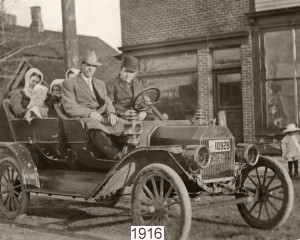 Car in front of Dr. Pierce Office - 1916