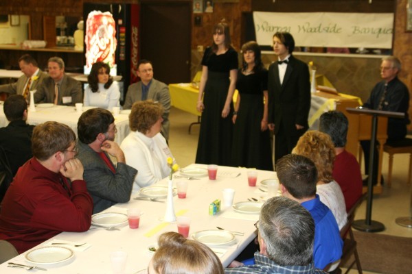 Scholars and their families.