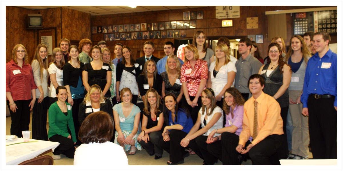 Scholars and their families.
